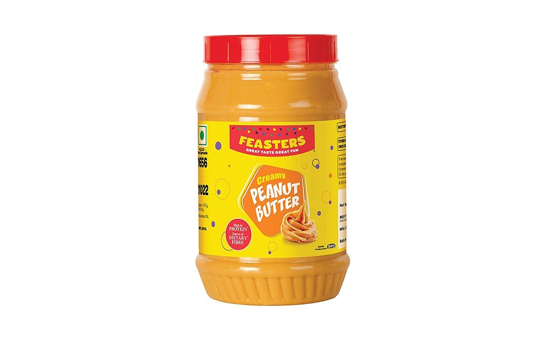Feasters Creamy Peanut Butter    Plastic Jar  1 kilogram
